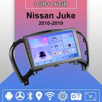 Автомобильное радио Android Auto Carplay для Nissan Juke 2010-2019, мультимедийный проигрыватель, головное устройство, стерео, GPS-навигация, BT, WIFI 1+16 ГБ 1+16GB,A