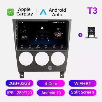 Автомобильное радио Android Auto Carplay для Subaru Impreza 2004-2007, мультимедийный проигрыватель, головное устройство, стерео, GPS-навигация, BT WIFI 2+32 ГБ 1+16GB