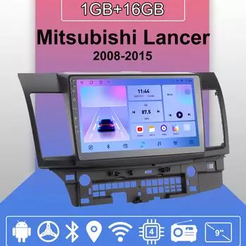 Автомобильное радио Android Auto Carplay для Mitsubishi Lancer 2008-2015, мультимедийный проигрыватель, головное устройство, стерео, GPS-навигация, BT WIFI 1+16 ГБ 1+16GB,A