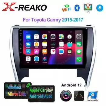 Автомобильное радио Android Auto для Toyota Camry 2015-2017 Carplay Мультимедиа Видеоплеер Стерео GPS Стерео 1+32