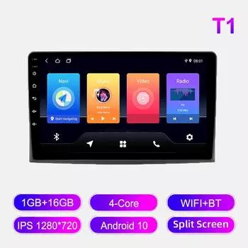 Автомобильное радио Android для Toyota Corolla Verso Spacio E120 2001-2007, мультимедийный проигрыватель, головное устройство, стерео, GPS-навигация, BT, WIFI, 1+16 ГБ 1+16GB