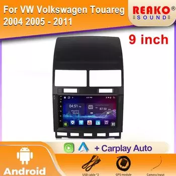 Автомобильное радио Android для VW Volkswagen Touareg 2004 2005 - 2011 GPS навигация видео Авто Стерео Wifi Мультимедийный проигрыватель 2din 4 core 1GB+32GB carplay