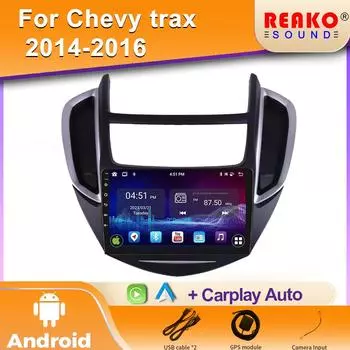 Автомобильное радио Carplay для Holden Chevrolet Trax Tracker GPS навигация видео Android Auto стерео мультимедийный плеер Wifi No 2din 4 core 1GB+32GB carplay