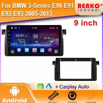 Автомобильное радио для BMW 3-й серии 3 серии E46 1998-2006 Беспроводная Carplay стереосистема Центральный мультимедийный навигационный головной блок 2DIN экран 4 core 1GB+32GB carplay