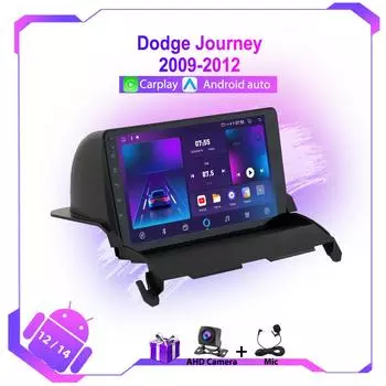 Автомобильное радио для Dodge Journey 2009 - 2012 Android Auto GPS навигация стерео мультимедиа видеоплеер Авторадио Carplay головное устройство