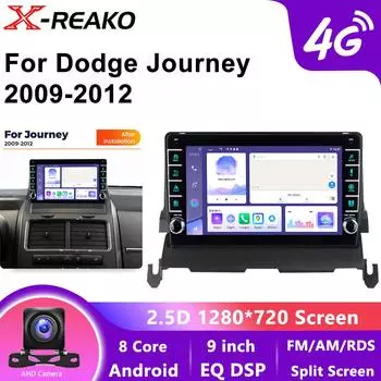 Автомобильное радио для Dodge Journey 2009 - 2012 Android Auto GPS 4G 8Core Навигация Стерео Мультимедиа Видео Плеер Авторадио Carplay Головное Устройство 8 core 4GB+64GB