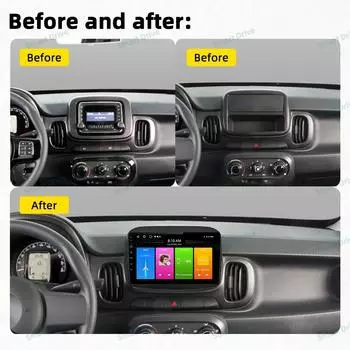 Автомобильное радио для Fiat Mobi 2016 - 2025 2 Din Android Мультимедийный экран Стерео GPS Навигация Carplay Автомагнитола Головное устройство Плеер FM