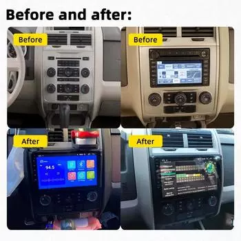 Автомобильное радио для Ford Escape 2007-2012 9-дюймовый экран 2 Din Android головное устройство стерео GPS навигация мультимедийный проигрыватель аудио Авторадио