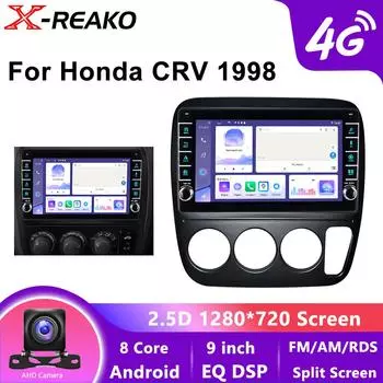 Автомобильное радио для Honda CR-V 1995-2001 Carplay Wireless Android Auto Multimedia Автомобильное видео Стерео Автомобильный Wi-Fi 4G 8Core 8 core 4GB+64GB