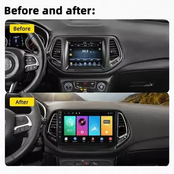 Автомобильное радио для Jeep Compass 2017 - 2020 2 Din Android стерео мультимедийный проигрыватель GPS навигация Carplay Autoradio сенсорное головное устройство