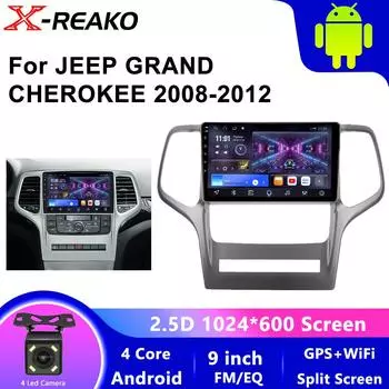 Автомобильное радио для Jeep Grand Cherokee 2008 2009 2010 2011 2012 2013 Автомобильный плеер DSP стерео Авто BT радио WIFI Android IOS GPS Navi 4 core 1GB+32GB carplay