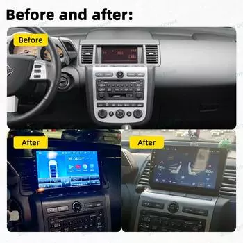 Автомобильное радио для Nissan Murano Z50 2002 - 2008 2 Din Android мультимедийный проигрыватель GPS навигация Carplay WIFI Автомагнитола стерео экран