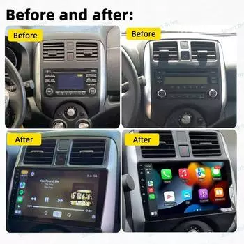 Автомобильное радио для Nissan Versa Note 2013 - 2017 2 Din Android стерео мультимедийный проигрыватель GPS навигация Carplay Автомагнитола Головное устройство 4G