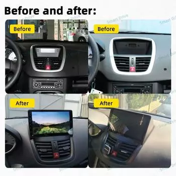 Автомобильное радио для Peugeot 207 207CC 2006 - 2015 2 Din Android Car Stereo GPS Navigation Multimedia Audio Player Carplay Autoradio