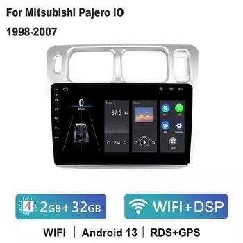 Автомобильное радио DSP 2din для Mitsubishi Pajero iO 1998-2007 Android WIFI Android Auto Carplay GPS-навигация без DVD-плеера 1+32CP 8D