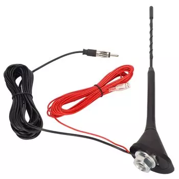 Автомобильное радио FM AM с высоким коэффициентом усиления и сигналом, резиновая стекловолоконная мачта для большинства обычных антенн для крыши автомобиля, встроенный усилитель, стабильность, автомобили,