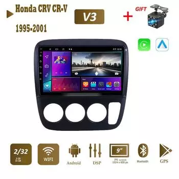 Автомобильное радио Icreative Android 11 для Honda CRV CR-V 1995-2001 гг. Автомобильный мультимедийный видеоплеер GPS-навигация Авторадио Аудио Стерео Автомобильное радио 2 Din 1+16GB