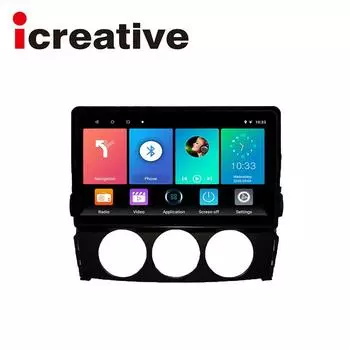 Автомобильное радио Icreative с экраном для Mazda MX5 Miata 2005-2014, мультимедиа, Android-навигация, GPS, стерео, без 2din, 2 din, DVD