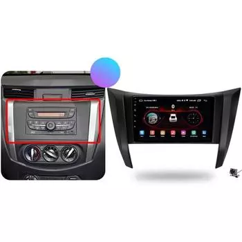 Автомобильное радио на Android для Nissan Navara Frontier NP300 4 D23 2014-2021 Navi GPS Carplay Мультимедийный видеоплеер без 2 Din DVD 4-core 1+32CP