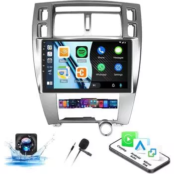 Автомобильное радио на базе Android для Hyundai Tucson 2006-2013 10 дюймов, стереонавигация CarPlay, стерео GPS, мультимедийный видеоплеер 2Din 4-core 1+32CP