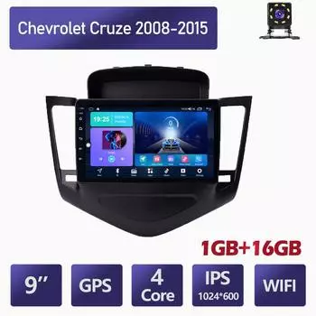 Автомобильное радио на базе Android для Chevrolet Cruze 2008-2015, мультимедийный видеоплеер с GPS, Carplay 1 + 16 ГБ 1+16GB