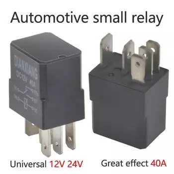Автомобильное реле 40A 12V/24V 4 Pin 5 Pin Маленькое водонепроницаемое реле контроллер освещения 12V 4pin