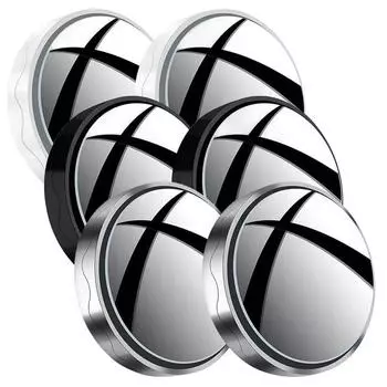 Автомобильное слепое зеркало 2 шт. присоска маленькое круглое зеркало 360 широкоугольное заднее вспомогательное слепое зеркало для белый