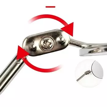 Автомобильное смотровое зеркало на 360° со светодиодной подсветкой, телескопические зеркала, удлиняющиеся механические инструменты, смотровое зеркало с телескопической ручкой, ремонт