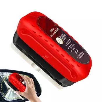 Автомобильное стекло Глянцевая мощная щетка для очистки лобового стекла автомобиля Щетка для удаления масляной пленки Щетка для чистки автомобильных стекол красный