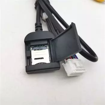 Автомобильное стерео радио, 20-контактный разъем RCA, выход AUX, жгут проводов, разъем-адаптер, кабель сабвуфера со слотом для SIM-карты 4G