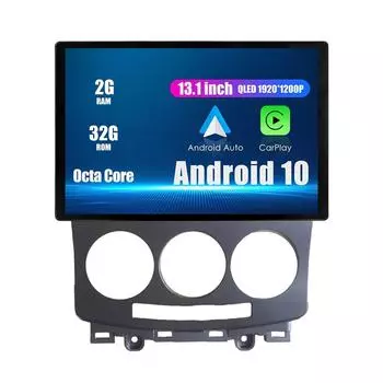 Автомобильное стереонавигационное головное устройство с Android-радио 13,1 дюйма, мультимедийный плеер с GPS для Mazda 5 2008-2012 гг. 13.1 оранжевый