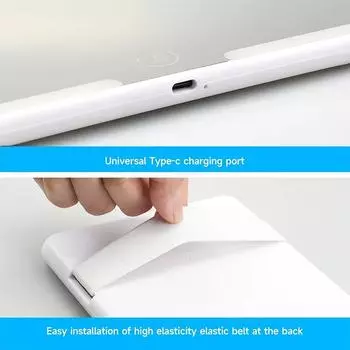 Автомобильное светодиодное зеркало для макияжа с тремя регулировками, солнцезащитный козырек, внутреннее зеркало заднего вида с сенсорным экраном и функцией затемнения, автоматическое зеркало для макияжа белый