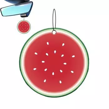 Автомобильное украшение для зеркала заднего вида, подвесное украшение в виде фруктов, брелок, аксессуары, 2D-акриловое автомобильное зеркало заднего вида, аксессуары для автомобиля