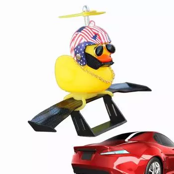 Автомобильное заднее крыло, украшение на заднее крыло, заднее крыло, желтая утка, маленькое автомобильное заднее крыло, украшение на утиное крыло для мужчин, женщин, грузовиков, внедорожников красный