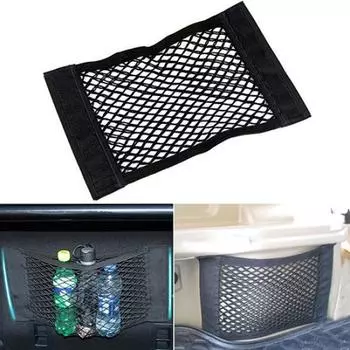 Автомобильное заднее сиденье багажника, эластичная сетчатая сумка для хранения, карманная клетка