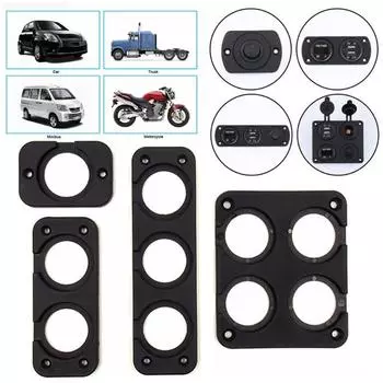 Автомобильное зарядное гнездо USB DIY переключатель 1/2/3/4 отверстия вольтметр панель прикуриватель адаптер для розетки питания держатель гнезда