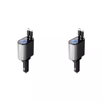 Автомобильное зарядное устройство 120 Вт, адаптер прикуривателя, 4 в 1, розетка для быстрой зарядки