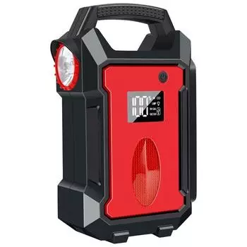 Автомобильное зарядное устройство 12/24 красный/чёрный