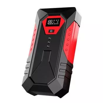 Автомобильное зарядное устройство 12/24 красный/чёрный