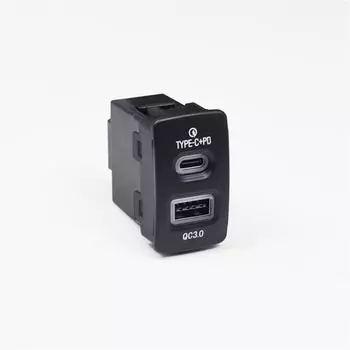 Автомобильное зарядное устройство 18 Вт QC3.0+Type-C Быстрая зарядка Для Honda Fit CITY CIVIC