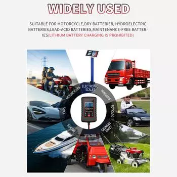 Автомобильное зарядное устройство 6 В и 12 В, интеллектуальное полностью автоматическое зарядное устройство, зарядное устройство для US чёрный