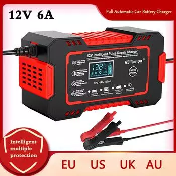 автомобильное зарядное устройство автомобильное зарядное устройство для аккумулятора портативные зарядные устройства для аккумуляторов умная быстрая зарядка 12 В зарядные устройства для мотоциклов