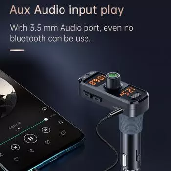 Автомобильное зарядное устройство BC70 Многофункциональное универсальное устройство громкой связи Pd с быстрой зарядкой Автомобильные аксессуары Зарядное устройство для мобильного телефона Автомобильное Bluetooth Mp3