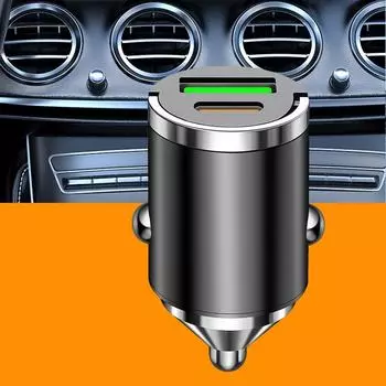 Автомобильное зарядное устройство, быстрая зарядка 100 Вт, автомобильное зарядное устройство USB, порт-адаптер, автомобильное зарядное устройство для телефона, безопасное сверхбыстрое автомобильное зарядное устройство, адаптер для мобильных устройств чёрн