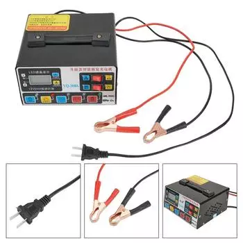 Автомобильное зарядное устройство для аккумулятора Smart Heavy Duty Automatic Pulse Repair Trickle 12V 24V Battery Chargers 220W Replacement CHINA
