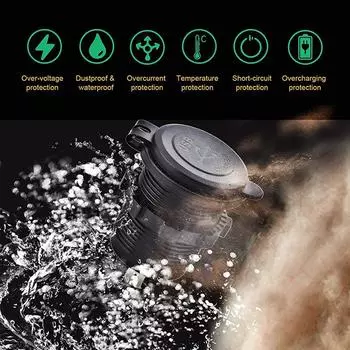 Автомобильное зарядное устройство для быстрой зарядки 60 Вт QC3.0 USB+PD Type C порт прикуривателя вольтметр автомобильный адаптер питания для автомобиля 12 В/24 В красный