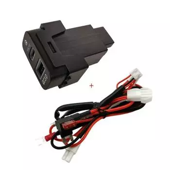 Автомобильное зарядное устройство для быстрой зарядки TYPE-C PD, USB-разъем, быстрое автомобильное зарядное устройство для Mitsubishi LANCER Pajero, 1 шт. QC3.0 Fast charge