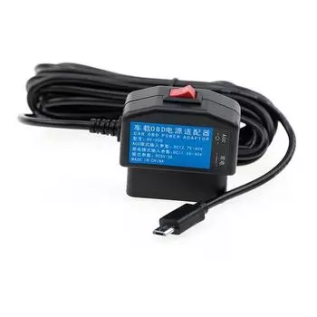 Автомобильное зарядное устройство OBD 16-контактный модуль преобразователя постоянного тока 12 В/24 В/36 В до 5 В 3 А с защитой от низкого напряжения Type-C Micro Mini USB для телефона DVR mini usb