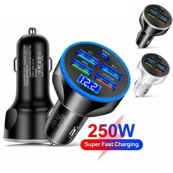 Автомобильное зарядное устройство премиум-класса, огнестойкий, термостойкий, зарядка чёрный