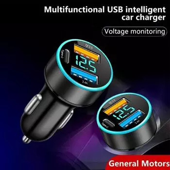 Автомобильное зарядное устройство QC3.0, быстрая зарядка, 12–24 В, быстрая зарядка